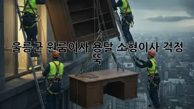 울릉군 원룸이사? 용달 소형이사, 걱정 뚝!