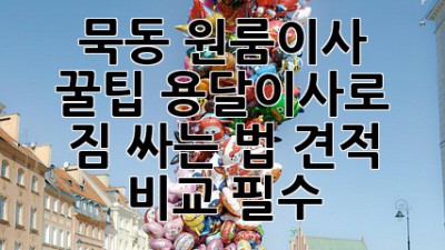 묵동 원룸이사 꿀팁🍯 용달이사로 짐 싸는 법! (견적 비교 필수)